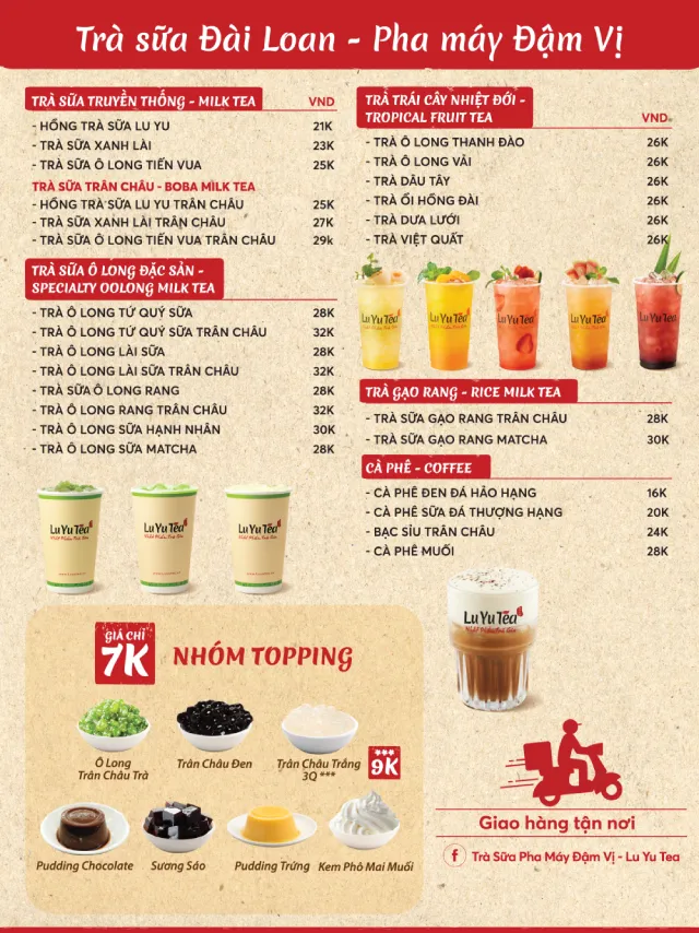 Menu Lu Yu Tea