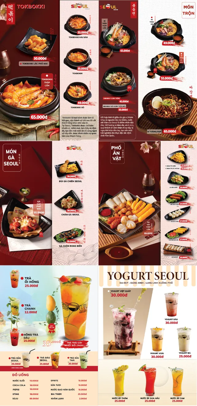 Menu Ăn Vặt SEOUL