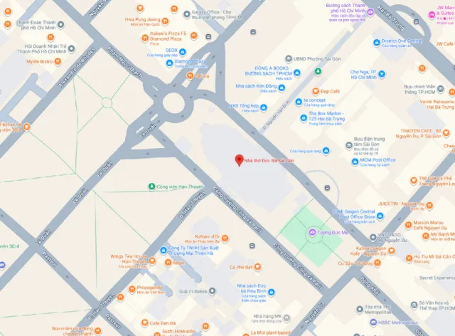 Hướng dẫn di chuyển đến Nhà Thờ Đức Bà?