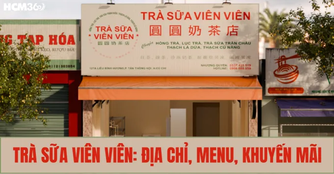 Địa chỉ Trà sữa Viên Viên tại TP.HCM kèm Menu, Giá năm 2026