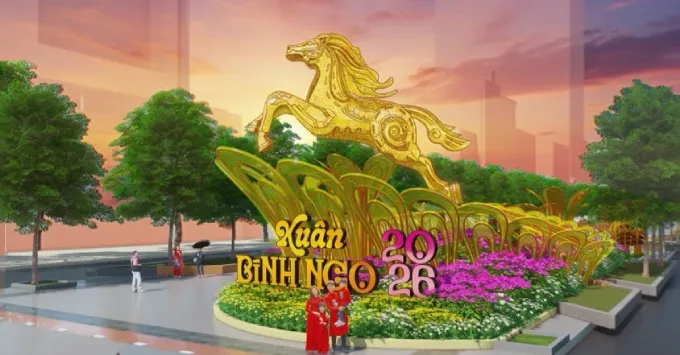 Đường hoa Nguyễn Huệ Xuân Bính Ngọ 2026 tại TP.HCM 