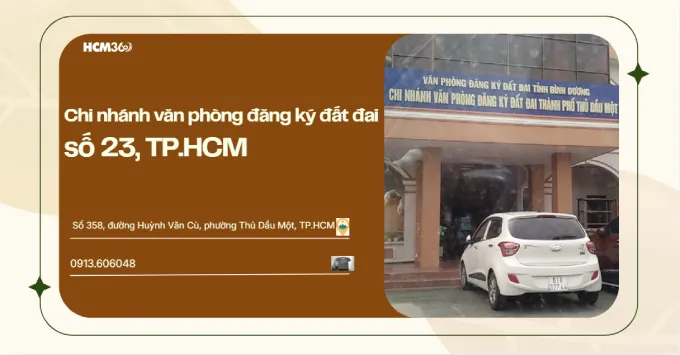 Chi nhánh văn phòng đăng ký đất đai số 23, TP.HCM