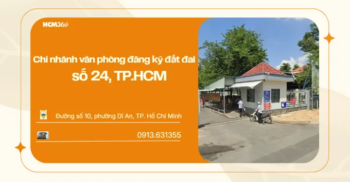 Chi nhánh văn phòng đăng ký đất đai số 24, TP.HCM