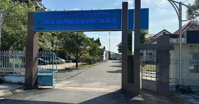 Chi nhánh văn phòng đăng ký đất đai số 28, TP. HCM