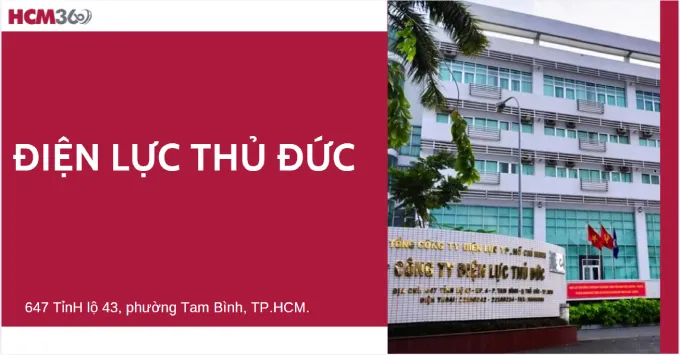 Địa chỉ, số điện thoại điện lực Thủ Đức năm 2026