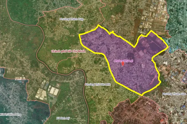 Ranh giới phường Phú Lợi, TP.HCM