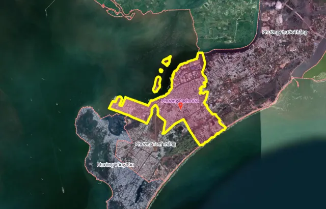 Ranh giới phường Rạch Dừa, TP.HCM