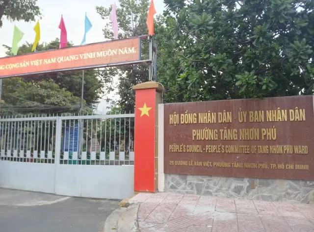 UBND Phường Tăng Nhơn Phú, TP.HCM