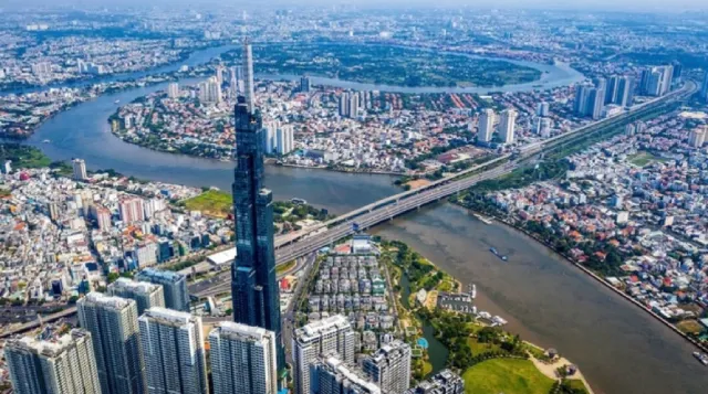 Phường Thạnh Mỹ Tây, TP.HCM từ trên cao