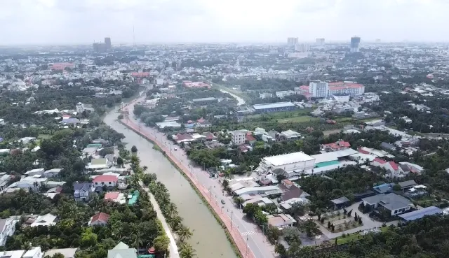 Một góc phường Thuận An, TP. HCM từ trên cao