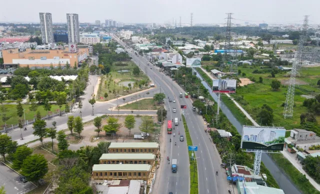Một góc phường Thuận Giao, TP.HCM từ trên cao