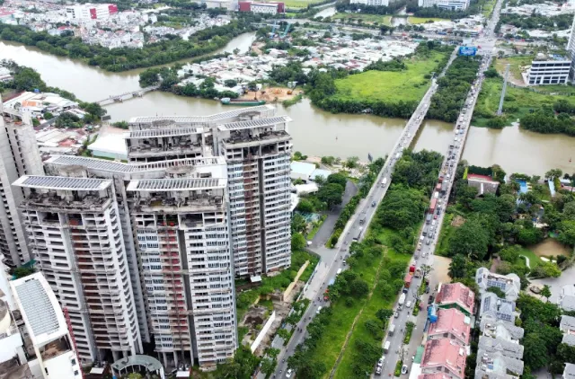 Tuyến đường huyết mạch tại xã Nhà Bè